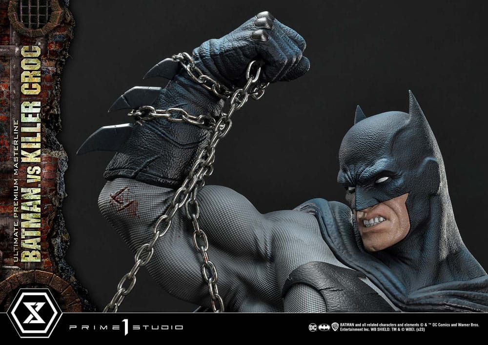 Batman Ultimate Premium Masterline Series Statue Batman Versus Killer Croc 71 cm