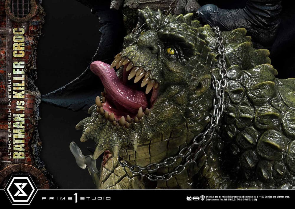 Batman Ultimate Premium Masterline Series Statue Batman Versus Killer Croc 71 cm