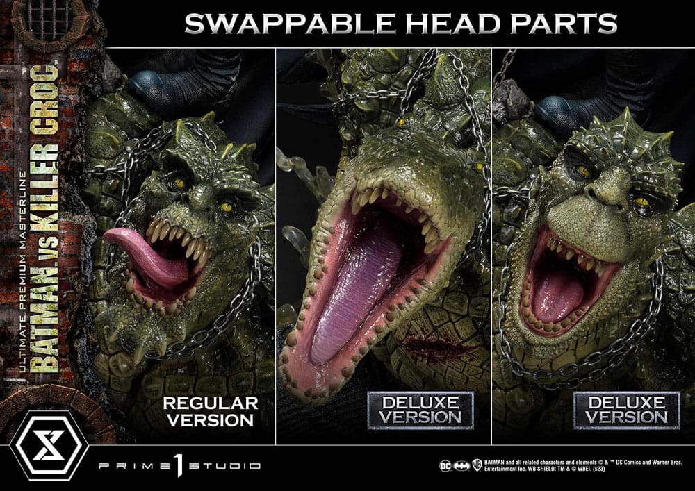 Batman Ultimate Premium Masterline Series Statue Batman Versus Killer Croc Deluxe Version 71 cm