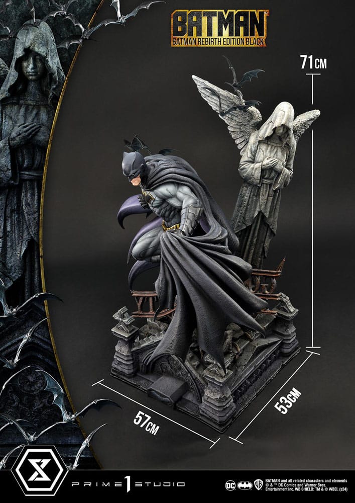 Batman Ultimate Premium Masterline Series Statue 1/4 Batman Rebirth Edition Black 71 cm