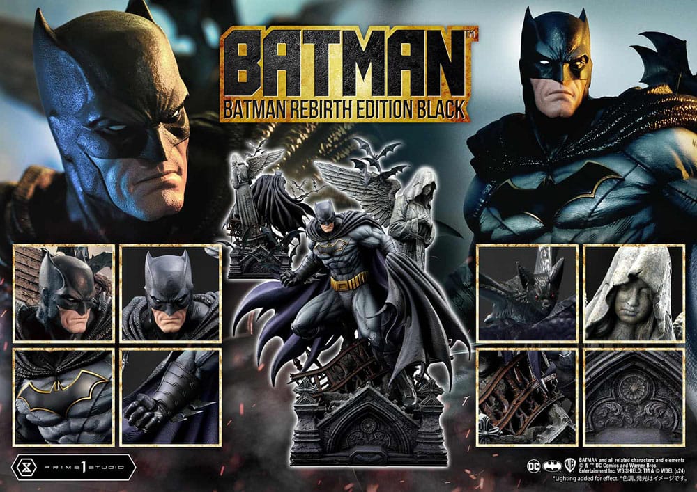 Batman Ultimate Premium Masterline Series Statue 1/4 Batman Rebirth Edition Black Deluxe Version 71 cm