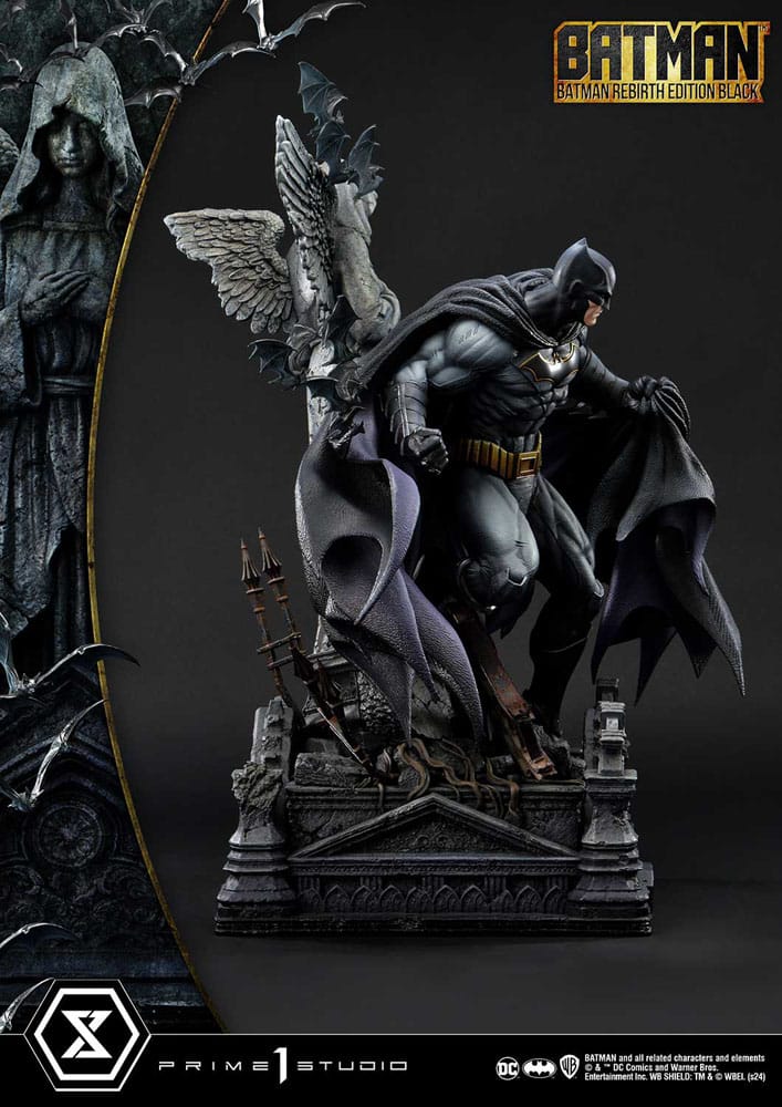 Batman Ultimate Premium Masterline Series Statue 1/4 Batman Rebirth Edition Black Deluxe Version 71 cm