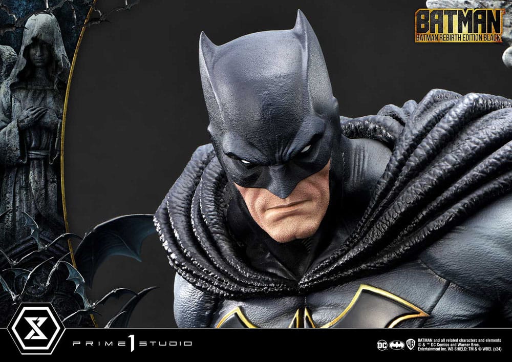 Batman Ultimate Premium Masterline Series Statue 1/4 Batman Rebirth Edition Black Deluxe Version 71 cm