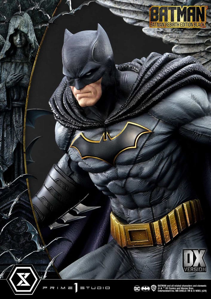 Batman Ultimate Premium Masterline Series Statue 1/4 Batman Rebirth Edition Black Deluxe Version 71 cm