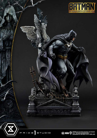 Batman Ultimate Premium Masterline Series Statue 1/4 Batman Rebirth Edition Black Deluxe Bonus Version 71 cm