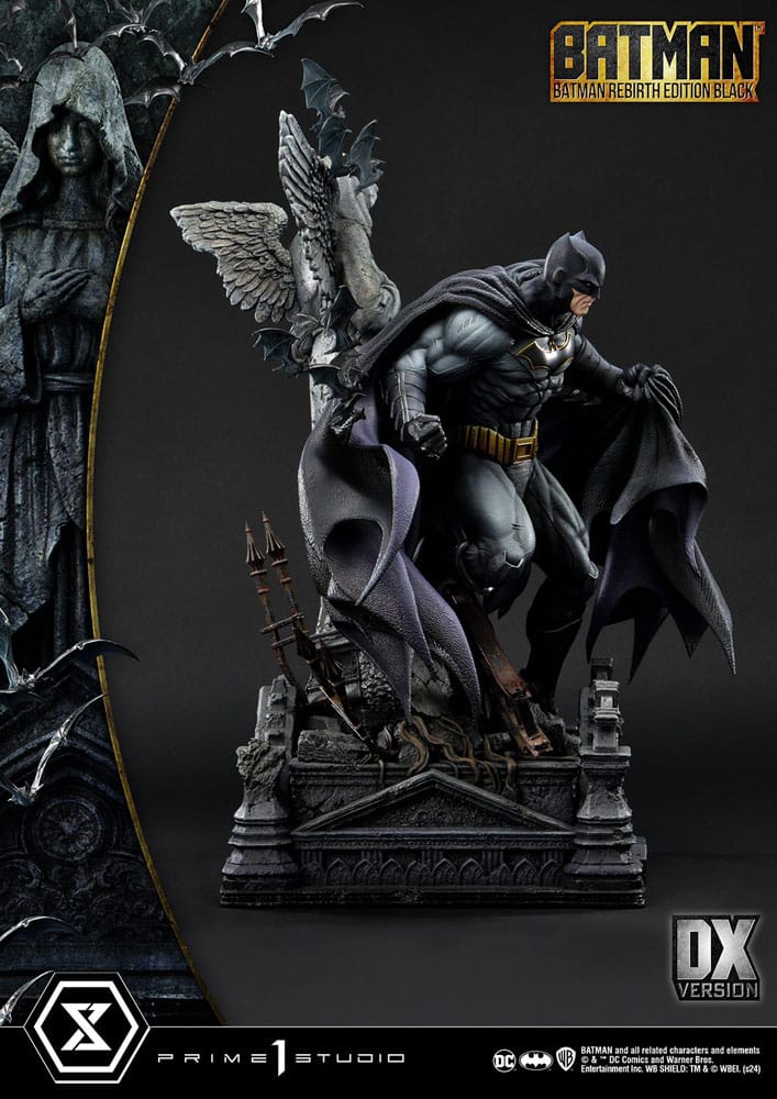 Batman Ultimate Premium Masterline Series Statue 1/4 Batman Rebirth Edition Black Deluxe Bonus Version 71 cm