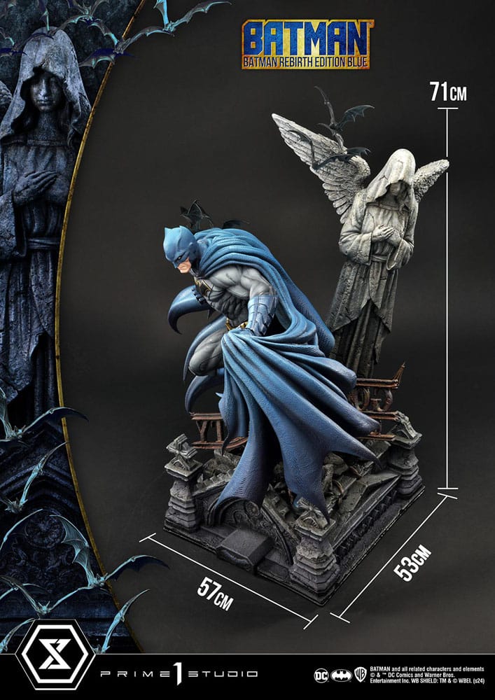 Batman Ultimate Premium Masterline Series Statue 1/4 Batman Rebirth Edition Blue Deluxe Bonus Version 71 cm