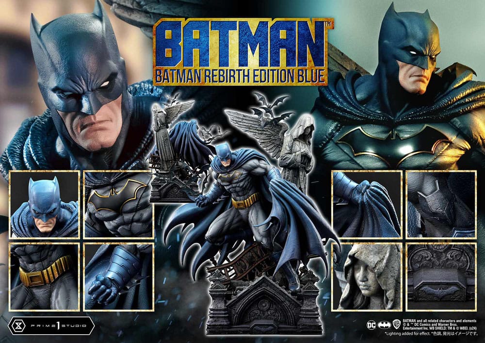 Batman Ultimate Premium Masterline Series Statue 1/4 Batman Rebirth Edition Blue 71 cm