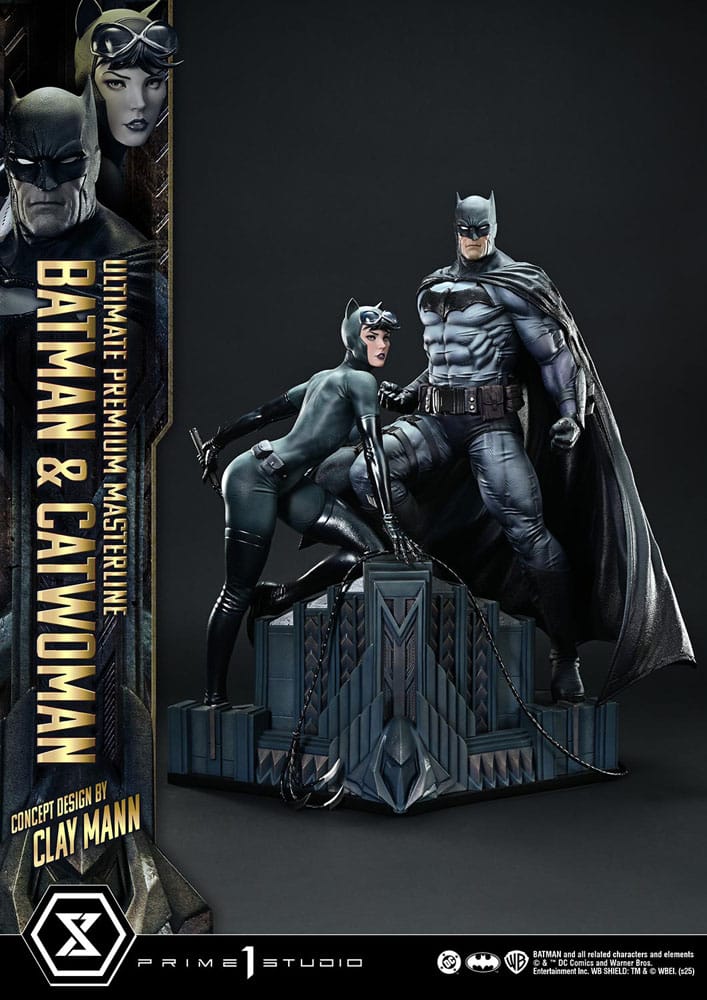 DC Comics Ultimate Premium Masterline Series Statue 1/4 Batman & Catwoman (Concept Design by Clay Mann) Bonus Version 56 cm