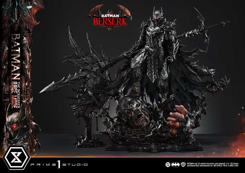 DC Comics Ultimate Premium Masterline Series Statue 1/4 Batman (Comics) Batman: The Berserker Rage Mode 82 cm
