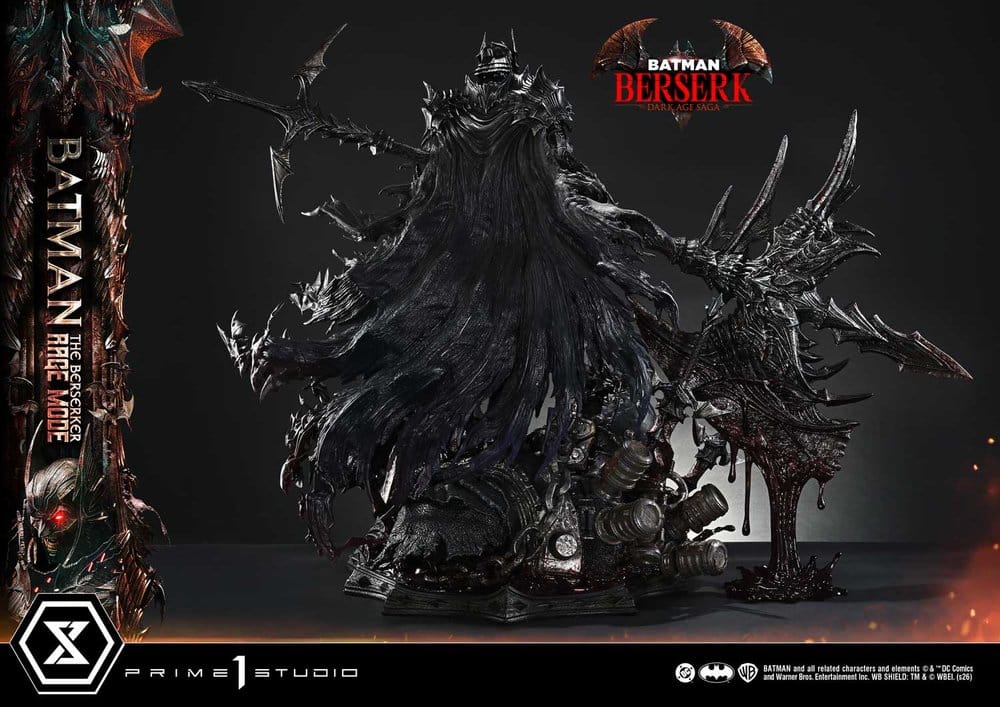 DC Comics Ultimate Premium Masterline Series Statue 1/4 Batman (Comics) Batman: The Berserker Rage Mode 82 cm