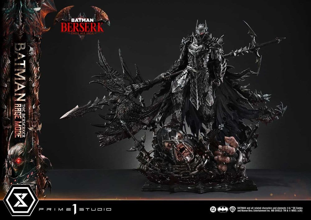 DC Comics Ultimate Premium Masterline Series Statue 1/4 Batman (Comics) Batman: The Berserker Rage Mode 82 cm