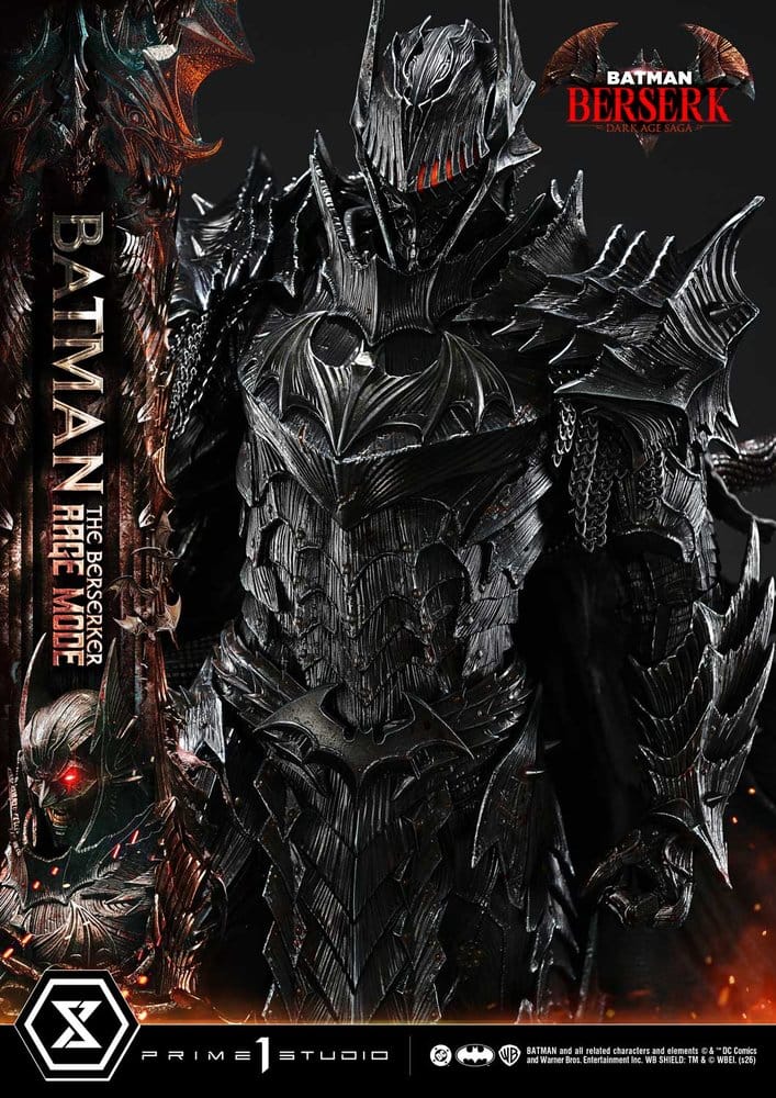 DC Comics Ultimate Premium Masterline Series Statue 1/4 Batman (Comics) Batman: The Berserker Rage Mode 82 cm
