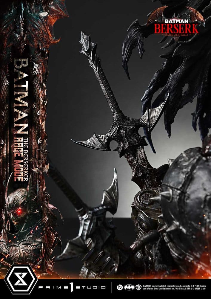 DC Comics Ultimate Premium Masterline Series Statue 1/4 Batman (Comics) Batman: The Berserker Rage Mode 82 cm