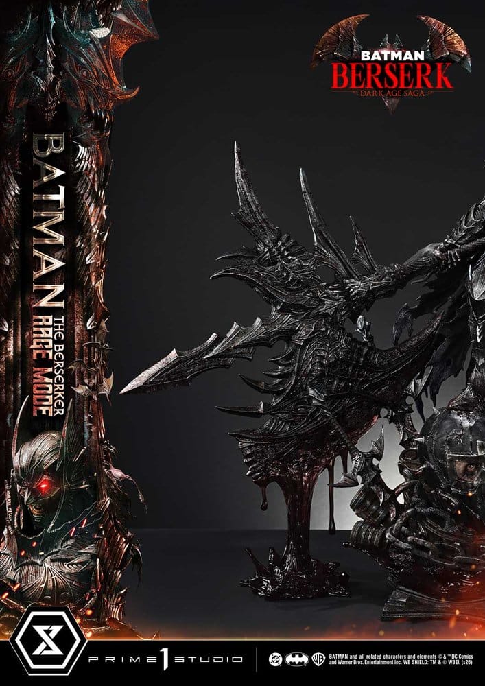 DC Comics Ultimate Premium Masterline Series Statue 1/4 Batman (Comics) Batman: The Berserker Rage Mode 82 cm