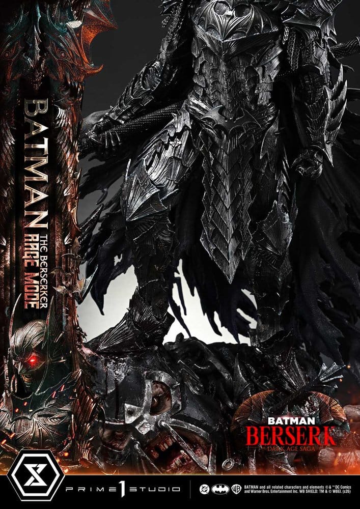 DC Comics Ultimate Premium Masterline Series Statue 1/4 Batman (Comics) Batman: The Berserker Rage Mode 82 cm