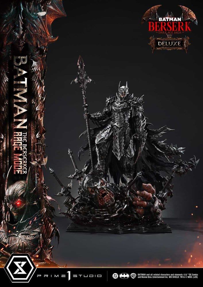 DC Comics Ultimate Premium Masterline Series Statue 1/4 Batman (Comics) Batman: The Berserker Rage Mode Deluxe Version 93 cm