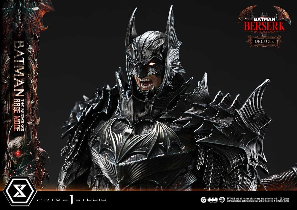 DC Comics Ultimate Premium Masterline Series Statue 1/4 Batman (Comics) Batman: The Berserker Rage Mode Deluxe Version 93 cm