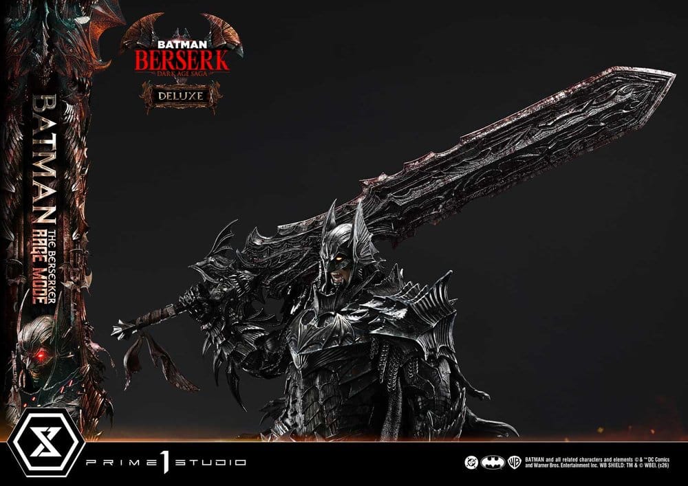 DC Comics Premium Masterline Series Statue 1/4 Batman (Comics) Batman: The Berserker Rage Mode Deluxe Version 93 cm