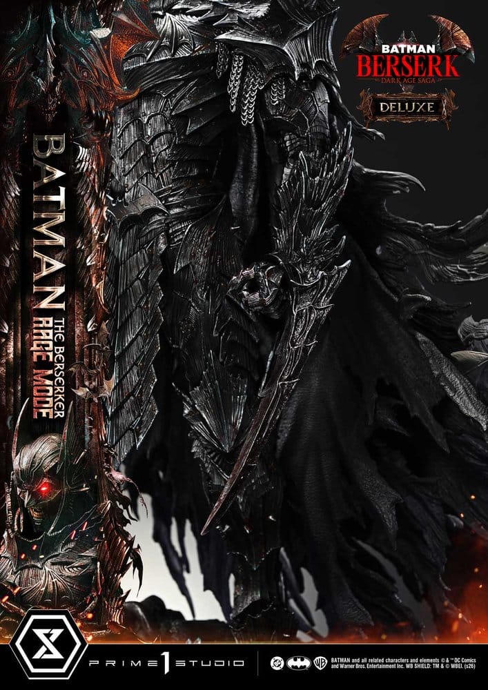 DC Comics Ultimate Premium Masterline Series Statue 1/4 Batman (Comics) Batman: The Berserker Rage Mode Deluxe Version 93 cm