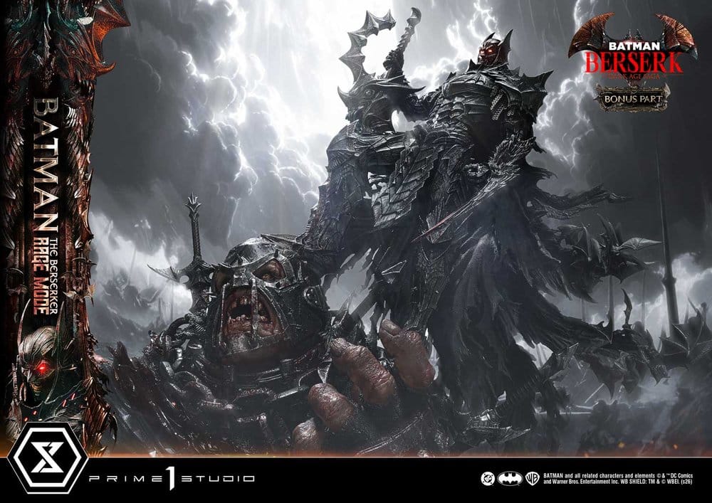 DC Comics Ultimate Premium Masterline Series Statue 1/4 Batman (Comics) Batman: The Berserker Rage Mode DX Bonus Version 93 cm