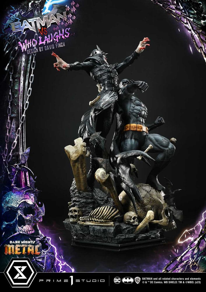 Dark Nights: Metal Ultimate Premium Masterline Series Statue 1/4 Batman VS Batman Who Laughs 67 cm