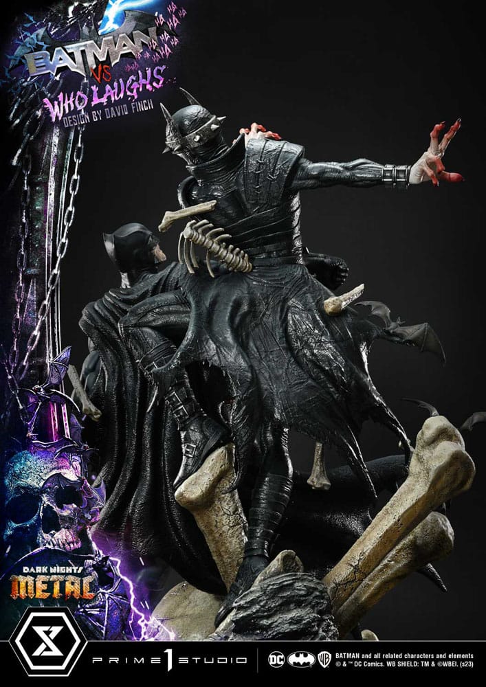 Dark Nights: Metal Ultimate Premium Masterline Series Statue 1/4 Batman VS Batman Who Laughs 67 cm