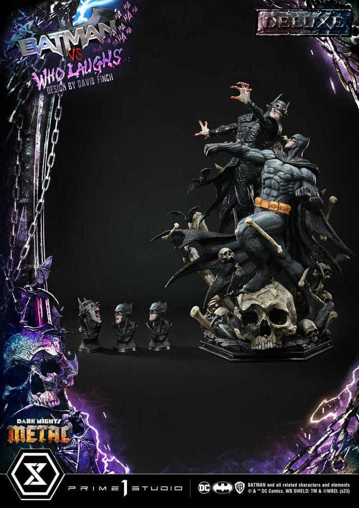 Dark Nights: Metal Ultimate Premium Masterline Series Statue 1/4 Batman VS Batman Who Laughs Deluxe Version 67 cm