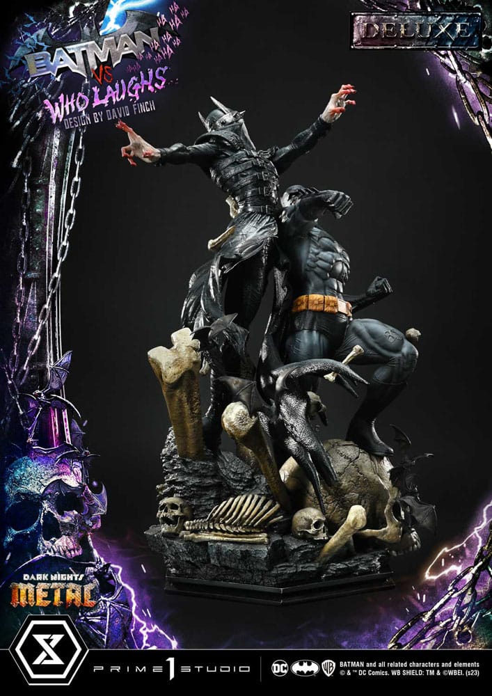 Dark Nights: Metal Ultimate Premium Masterline Series Statue 1/4 Batman VS Batman Who Laughs Deluxe Version 67 cm