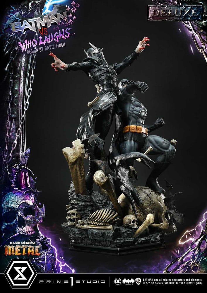 Dark Nights: Metal Ultimate Premium Masterline Series Statue 1/4 Batman VS Batman Who Laughs Deluxe Version 67 cm