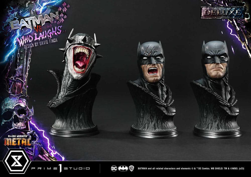 Dark Nights: Metal Ultimate Premium Masterline Series Statue 1/4 Batman VS Batman Who Laughs Deluxe Version 67 cm