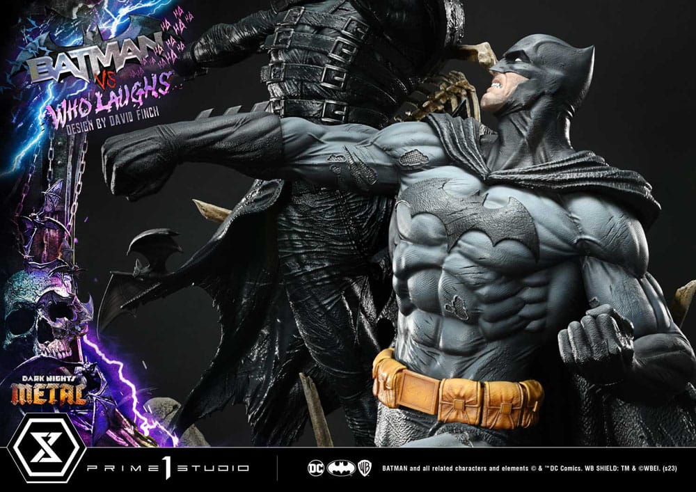 Dark Nights: Metal Ultimate Premium Masterline Series Statue 1/4 Batman VS Batman Who Laughs Deluxe Bonus Version 67 cm