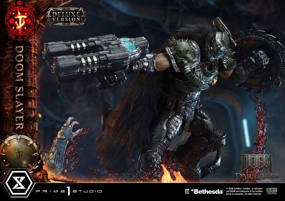 DOOM: The Dark Ages Ultimate Premium Masterline Series Statue 1/4 DOOM Slayer Deluxe Version 77 cm