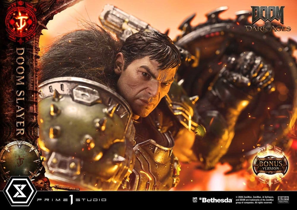 DOOM: The Dark Ages Ultimate Premium Masterline Series Statue 1/4 DOOM Slayer DX Bonus Version 77 cm