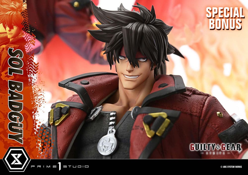 Guilty Gear Strive Ultimate Premium Masterline Series Statue 1/4 Sol Badguy Bonus Version 82 cm