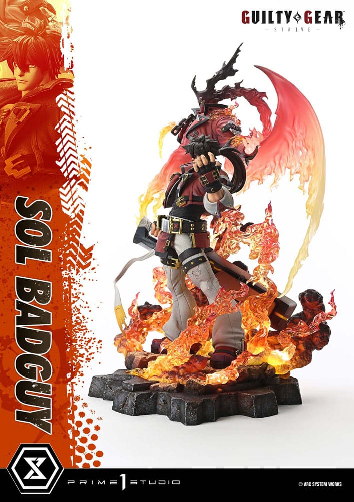 Guilty Gear Strive Ultimate Premium Masterline Series Statue 1/4 Sol Badguy Bonus Version 82 cm