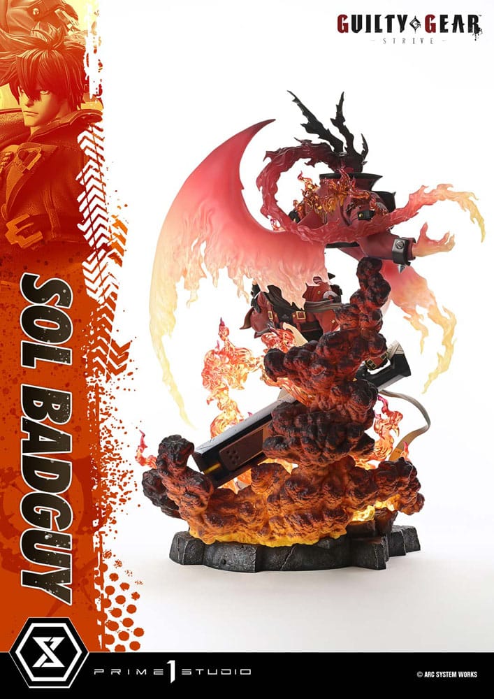 Guilty Gear Strive Ultimate Premium Masterline Series Statue 1/4 Sol Badguy Bonus Version 82 cm