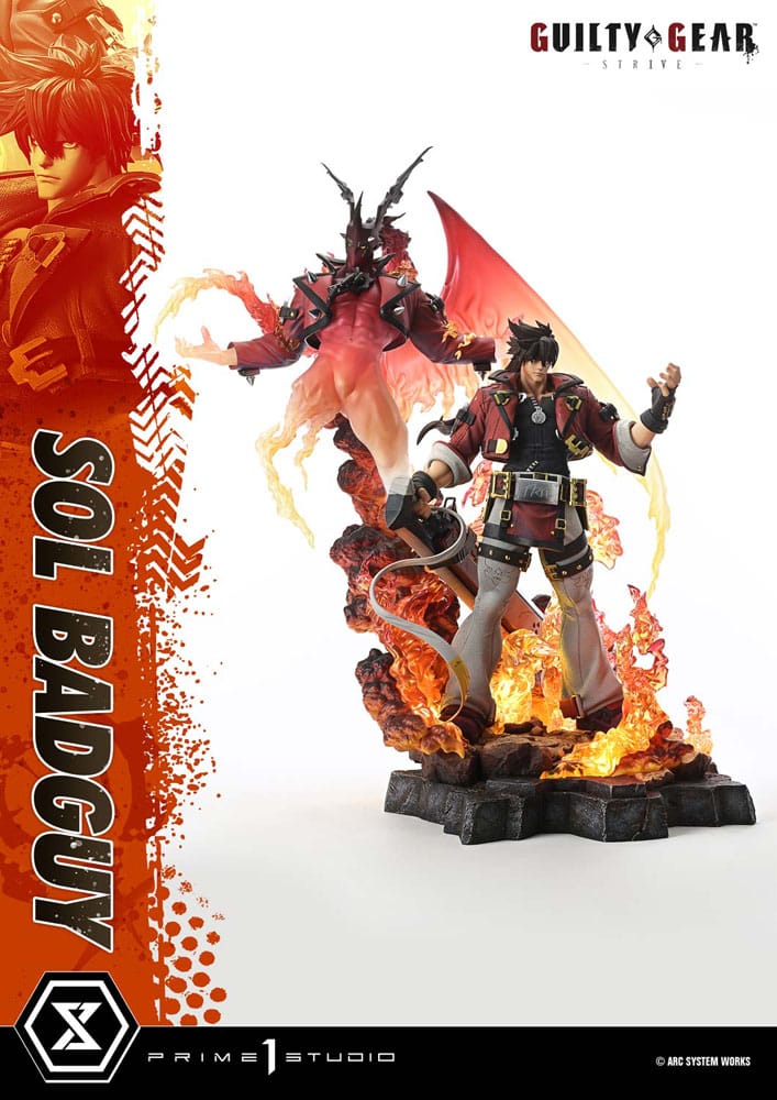 Guilty Gear Strive Ultimate Premium Masterline Series Statue 1/4 Sol Badguy Bonus Version 82 cm