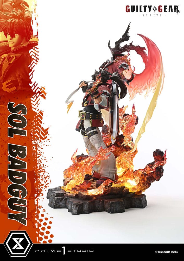 Guilty Gear Strive Ultimate Premium Masterline Series Statue 1/4 Sol Badguy Bonus Version 82 cm