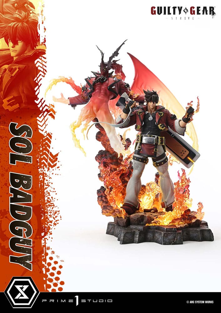 Guilty Gear Strive Ultimate Premium Masterline Series Statue 1/4 Sol Badguy Bonus Version 82 cm
