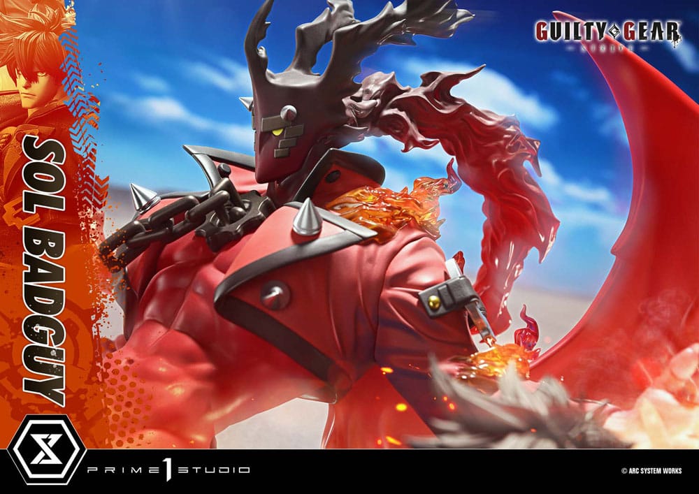 Guilty Gear Strive Ultimate Premium Masterline Series Statue 1/4 Sol Badguy Bonus Version 82 cm