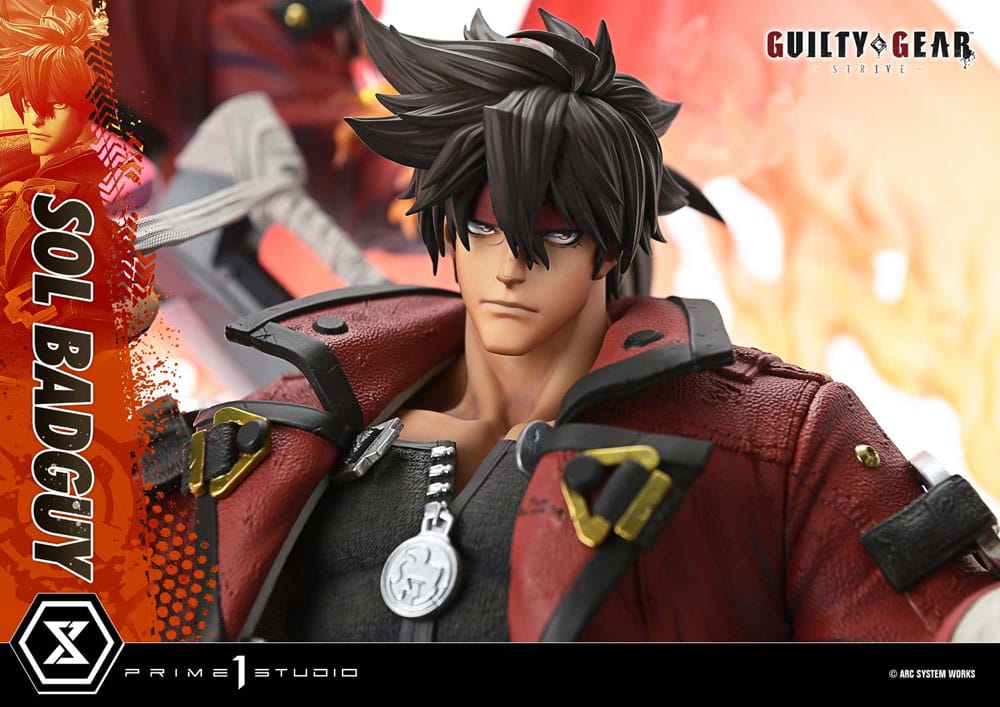 Guilty Gear Strive Ultimate Premium Masterline Series Statue 1/4 Sol Badguy Bonus Version 82 cm
