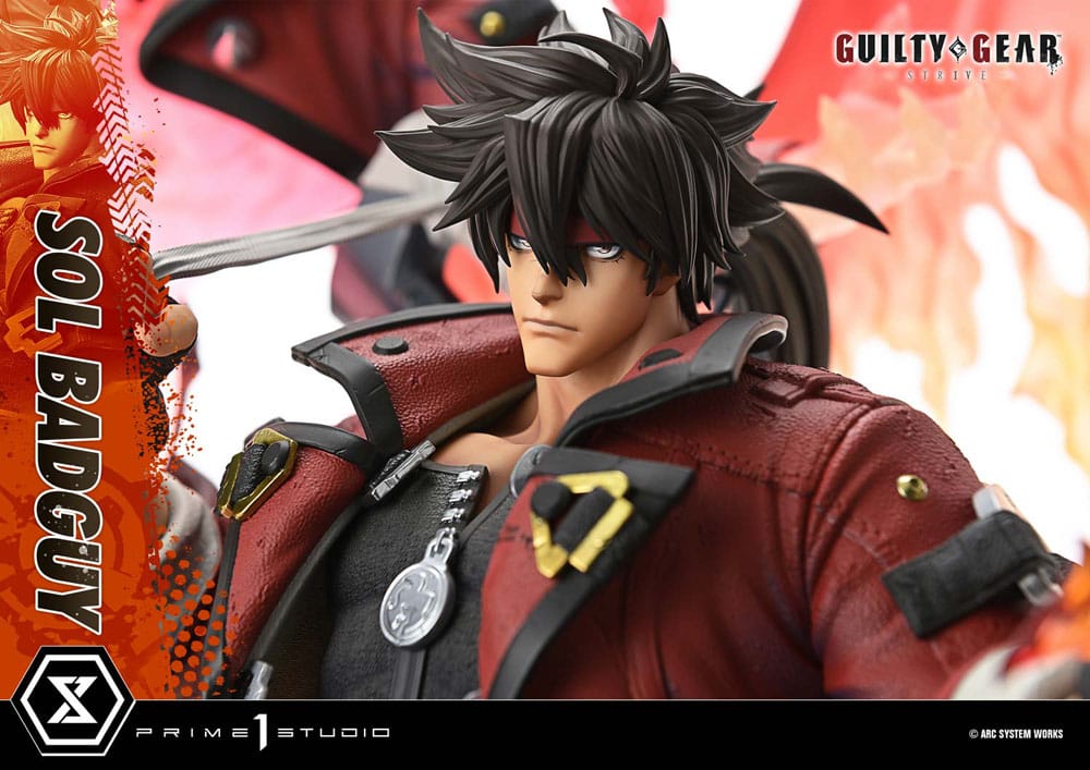 Guilty Gear Strive Ultimate Premium Masterline Series Statue 1/4 Sol Badguy Bonus Version 82 cm