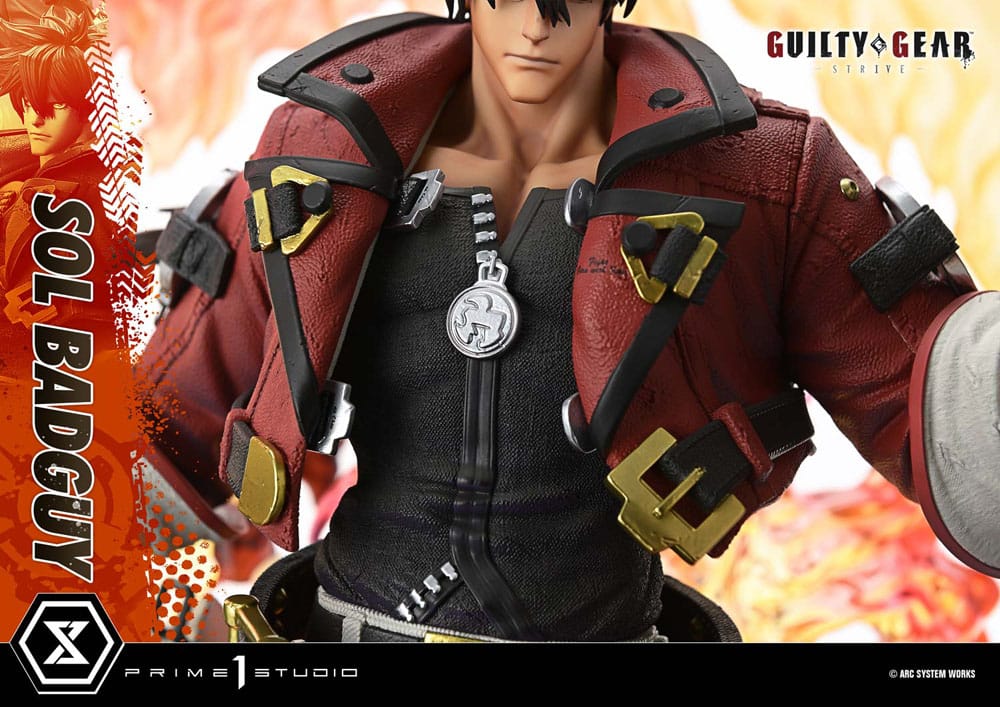 Guilty Gear Strive Ultimate Premium Masterline Series Statue 1/4 Sol Badguy Bonus Version 82 cm