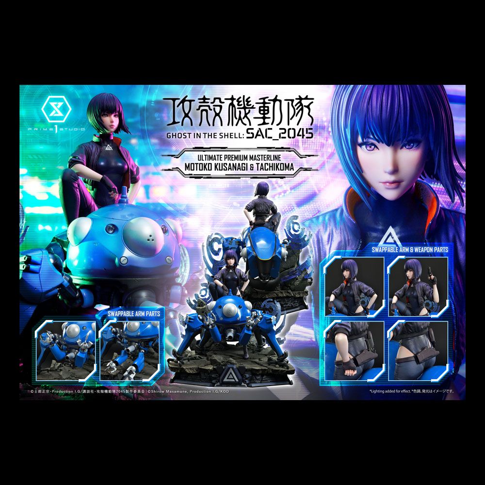 Ghost in the Shell: SAC_2045 Statue 1/4 Motoko Kusanagi and Tachikoma (Bonus Version) 50 cm