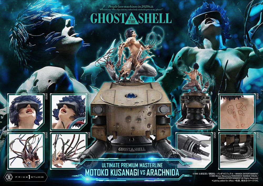 Ghost in the Shell Ultimate Premium Masterline Series Statue 1/4 Motoko Kusanagi vs Arachnida 68 cm