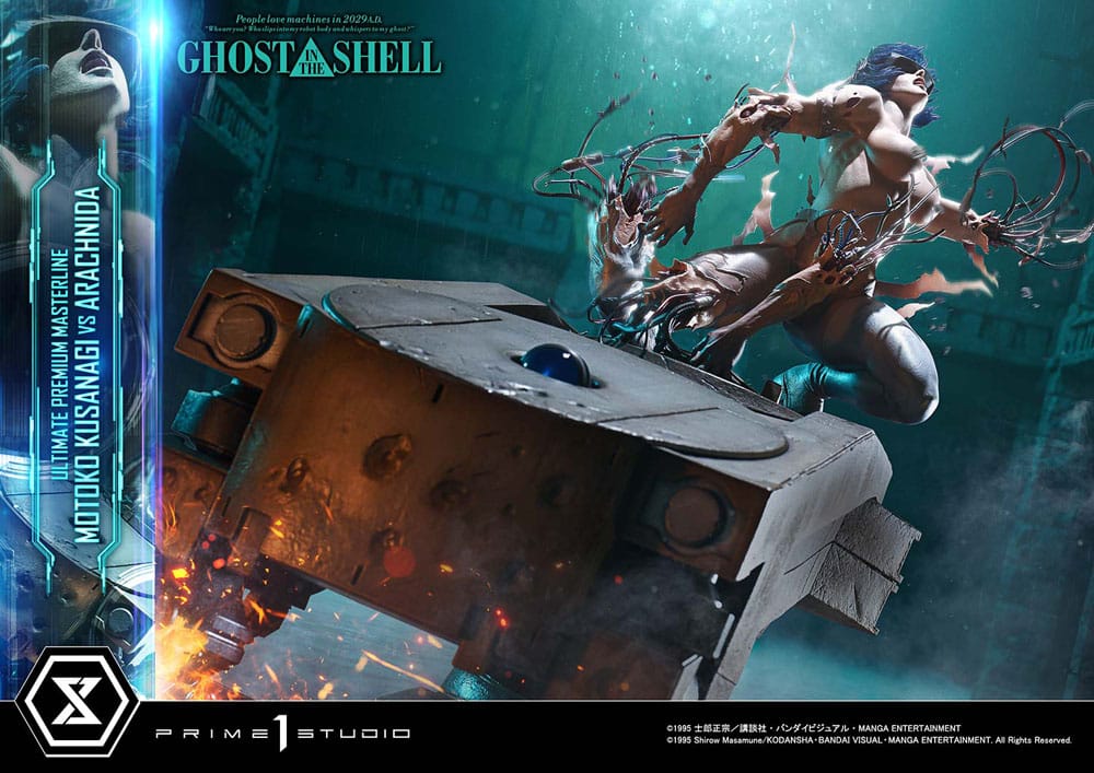 Ghost in the Shell Ultimate Premium Masterline Series Statue 1/4 Motoko Kusanagi vs Arachnida 68 cm