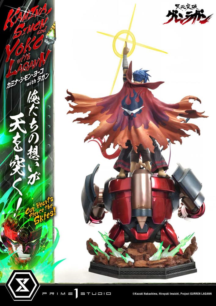 Gurren Lagann Ultimate Premium Masterline Series Statue 1/4 Kamina, Simon &amp; Yoko with Lagann 97 cm