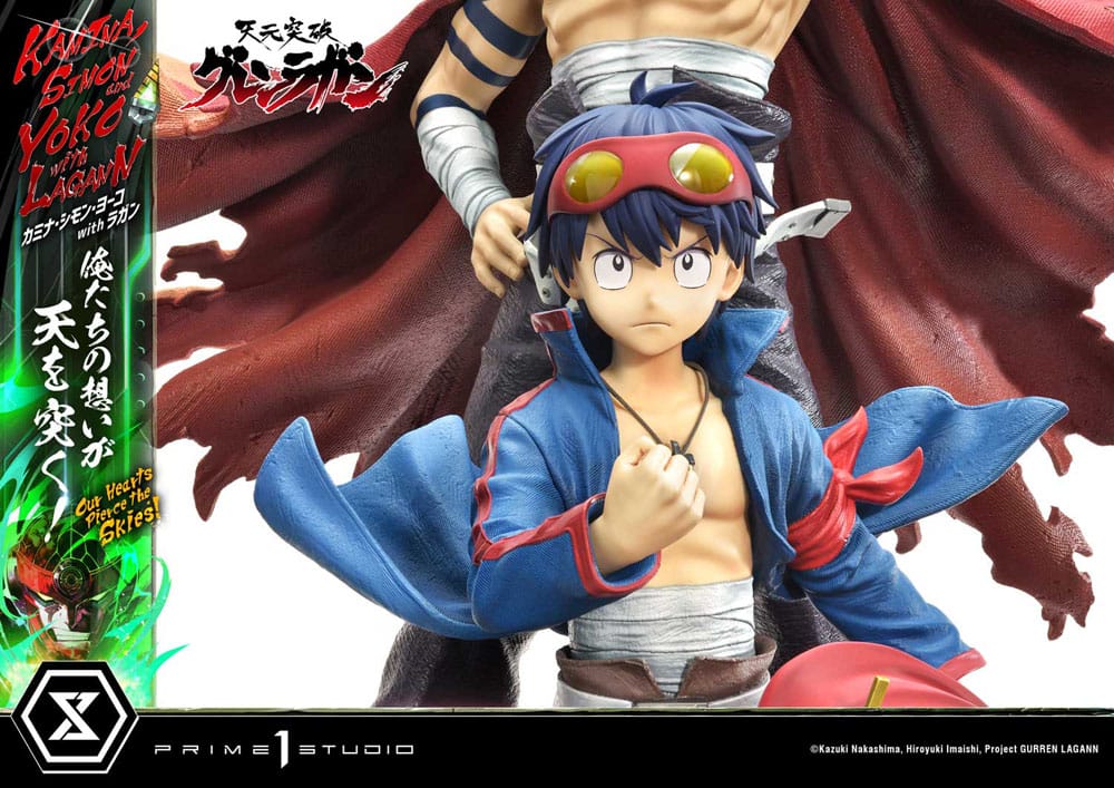 Gurren Lagann Ultimate Premium Masterline Series Statue 1/4 Kamina, Simon &amp; Yoko with Lagann 97 cm