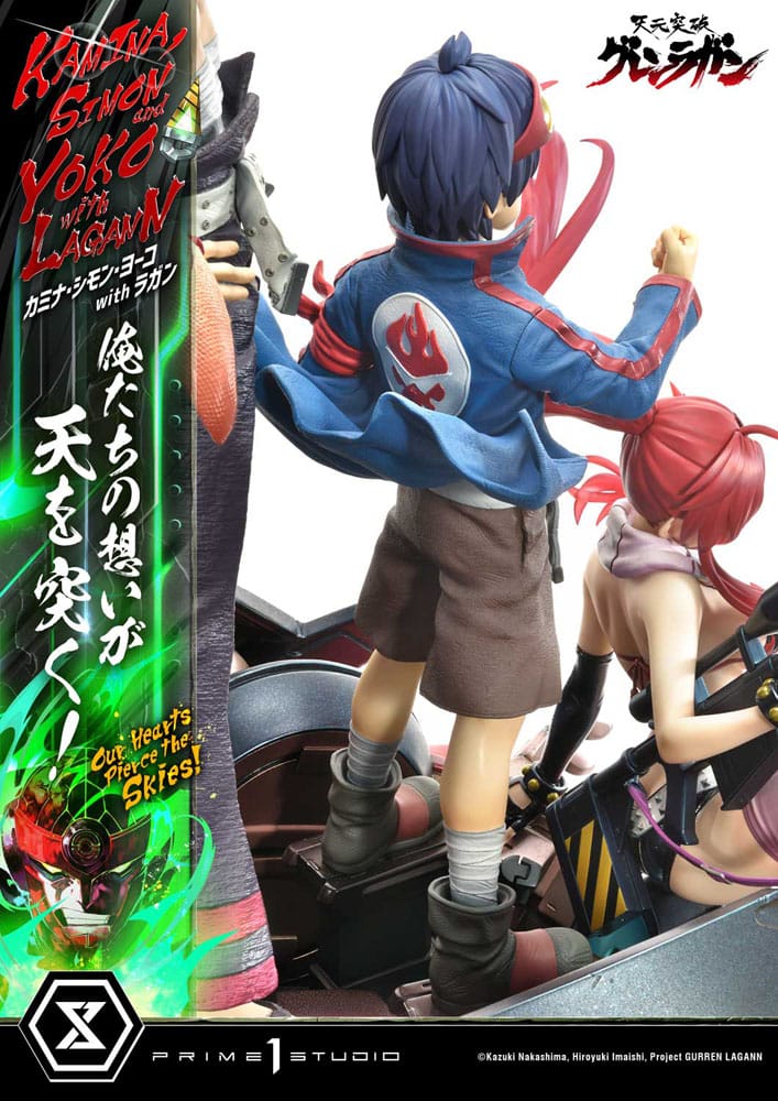 Gurren Lagann Ultimate Premium Masterline Series Statue 1/4 Kamina, Simon &amp; Yoko with Lagann 97 cm